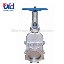 12 Dimension Ductile Iron Italy Kennedy Bidirectional Seal Non Rising Stem Knife Gate Valve Purpose